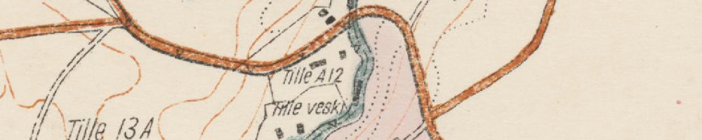 Tille vesiveski märgituna 1939 aasta kaardil