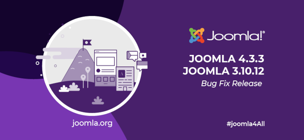 Joomla 4.3.3 ja 3.10.12